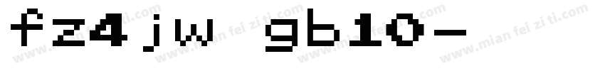 fz4jw gb10字体转换